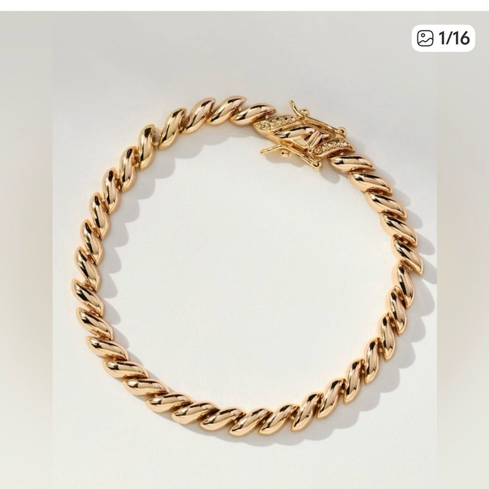Anthropologie Gold Chain Bracelet - Picture 1 of 6